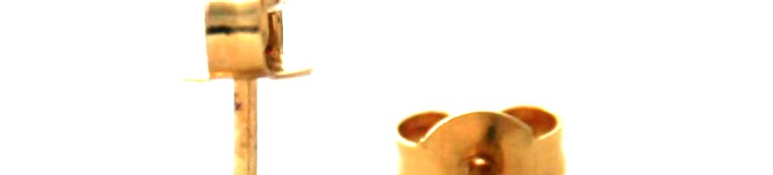 Sphères dorées lisses – Boucles d’oreilles boules 3,9 mm