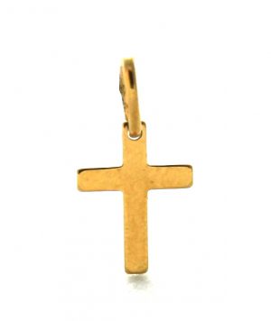 Très petite croix latine en plaqué or