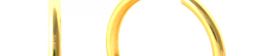 Créoles lisses plaqué or – Boucles d’oreilles rondes 30 mm