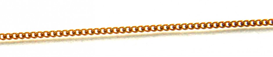 Chaîne plaqué or 50 cm – Maille gourmette limée 1,8 mm