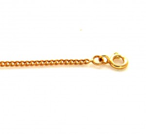Gourmette bébé 16 cm - Mailles gourmette limée 1,5 mm en plaqué or – Image 3