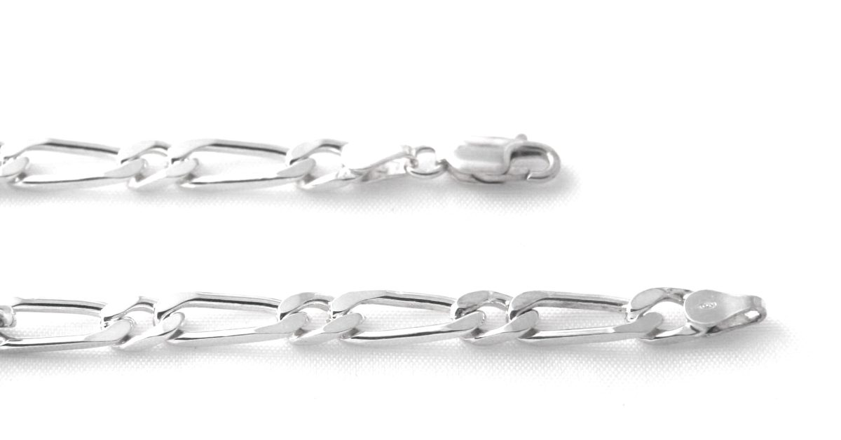 Bracelet Argent 925 Maille Gourmette Plate 2 Mm - Finition Rhodiée, Hypoallergénique, Fabriqué En Italie