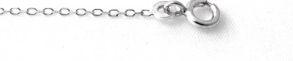 Chaîne en argent 50 cm – Mailles très fines forçat limée 1,2 mm