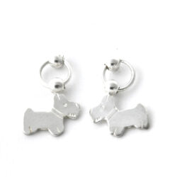 Pendantes puces et chien Argent 925/1000 – Boucles d’oreilles