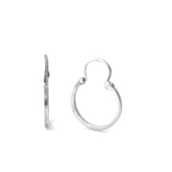 Créoles Argent 925/1000 lisses – Boucles d’oreilles rondes 15,6 mm