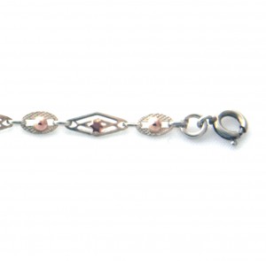 Gourmette identité bébé en argent 14 cm - Mailles originales – Image 3