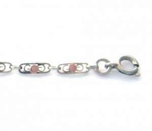 Gourmette identité bébé en argent 12,8 cm - Mailles originales – Image 3