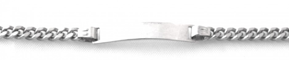 Gourmette identité bébé en argent 16,7 cm – Mailles gourmette 3 mm