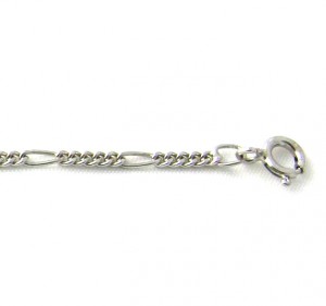 Gourmette bébé 13,5 cm Argent 925/1000 rhodié - Mailles alternées – Image 3