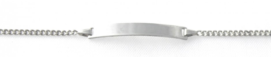 Gourmette identité bébé en argent 13,4 cm – Mailles gourmette 1,2 mm