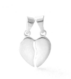 Petit coeur sécable en argent