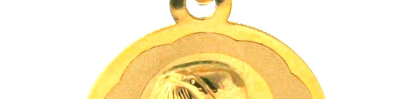 Vierge de profil auréolée Argyor – Médaille en or 750/1000