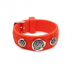 Bracelet femme caoutchouc orange - Miss Sixty 