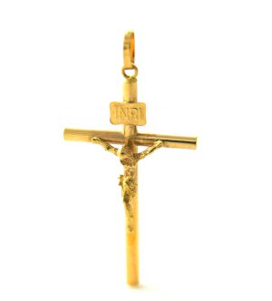 Christ en croix INRI - Or 750/1000