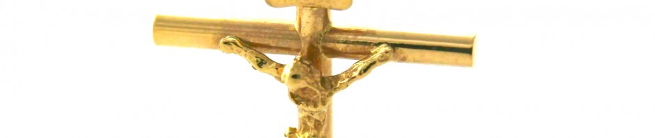 Christ en croix INRI – Or 750/1000