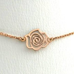 Collier ras du cou 42 cm – Or rose 750/1000