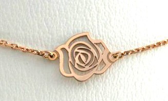 Collier ras du cou 42 cm – Or rose 750/1000