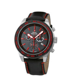 Swiss Military Montre homme chronographe noire & rouge