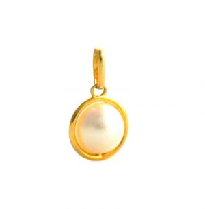 Pendentif Rambaud perle de culture d'eau douce 7 mm - Or 750/1000 – Image 3