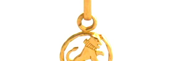 Pendentif signe du zodiaque Lion – Or 750/1000
