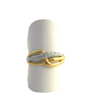 Bague Diamants – Or 375/1000 – Taille 56