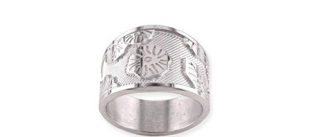 Bague Yuan de Kenzo Argent 925/1000 Rhodié – Taille 52