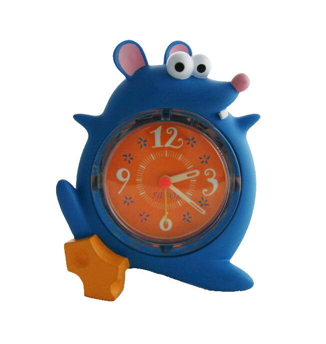 Réveil musical quartz souris bleue – Enfant