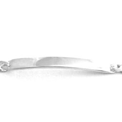 Gourmette identité mailles de 4,7 mm – Argent 925/1000 – 21 cm