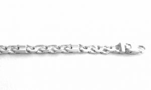 Gourmette identité mailles de 4,7 mm – Argent 925/1000 – 21 cm