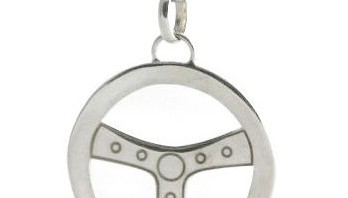 Porte-clés DMB volant de voiture – Argent 925/1000