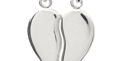 Coeur sécable en argent 925/1000