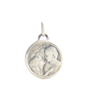 Médaille couple pour toujours en argent