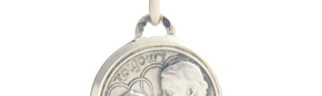 Médaille couple pour toujours en argent