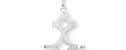 Collier croix d’Agadez en argent