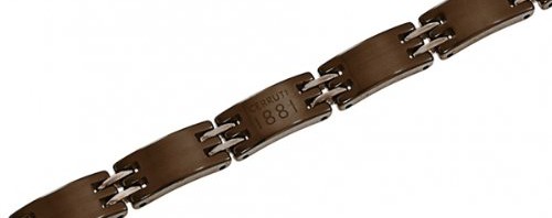 Bracelet Cerruti Homme Acier inoxydable et Céramique marron