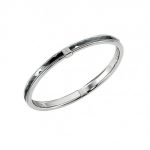 Bracelet femme en acier inoxydable et céramique noire - Cerruti