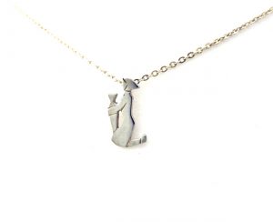 Collier pendentif Signe du Zodiaque Verseau Argent 925/1000