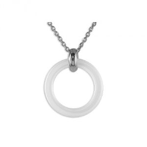 collier ceramique blanche