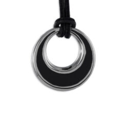 collier cuir pendentif acier