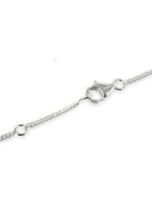 Gourmette identité bébé 14 cm en argent 925/1000 rhodié