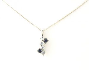 Collier pendentif aux rubis et oxydes de zirconium Argent 925/1000 – Image 2