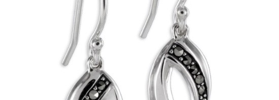 Boucles d’oreilles Marcassite en Argent 925