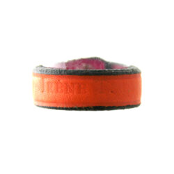 Bague Irène T rose ou orange en cuir – Taille du 52 au 56