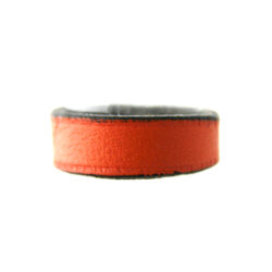 Bague Irène T orange en cuir fin – Taille du 56 au 58