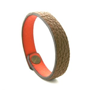 Bracelet en cuir marron – Irène T