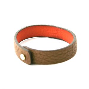Bracelet en cuir marron – Irène T
