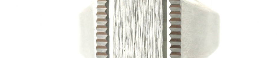 Chevalière carrée striée en Argent 925/1000  – Taille 60