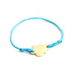 bracelet à graver nuage bleu