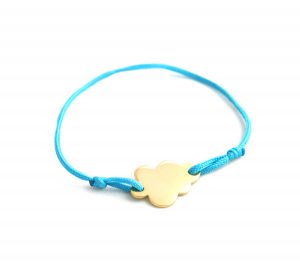 bracelet à graver nuage bleu