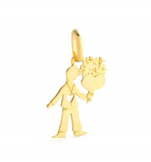 Pendentif l’amoureux au bouquet de fleurs Or 750